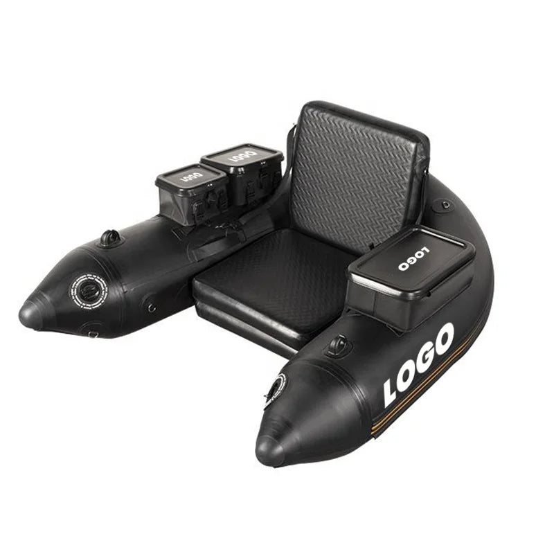 PVC Belly Boat Fishing Float Tube Inflatable Boat With Adjustable Straps/Fish Ruler/Carry Bag