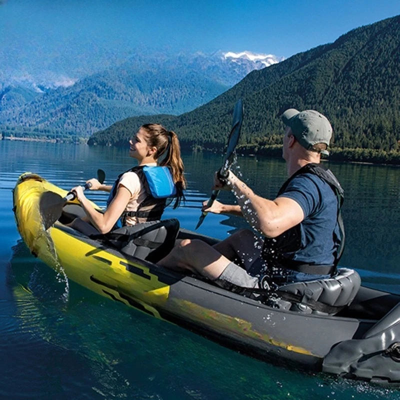 Two-person canoe kayak inflatable boat
