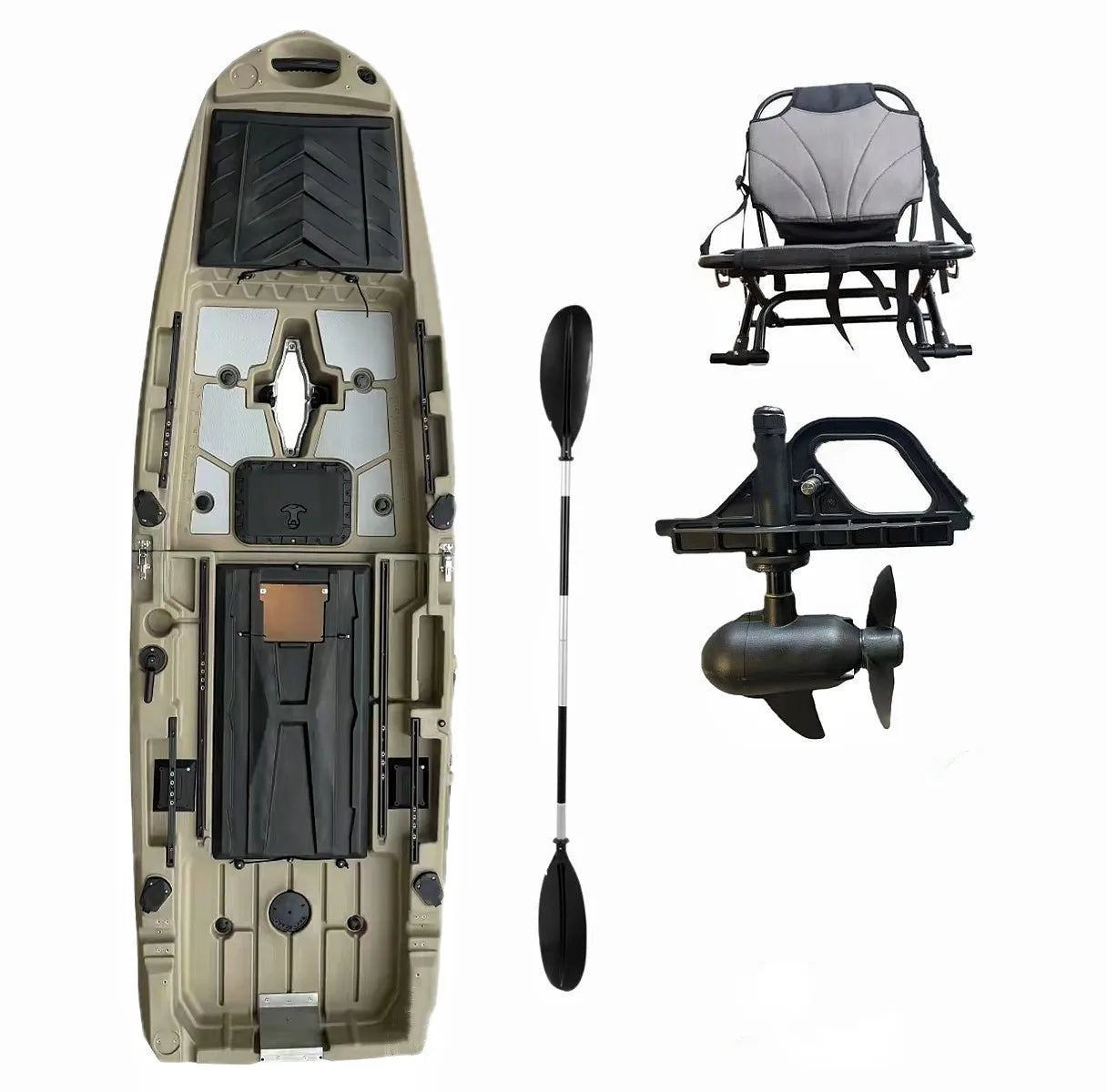 Fishing Kayak Segmented Spliced Angling Boat 2025 New Multi-section Spliced Layak Boat for Bass Mandarin Fish