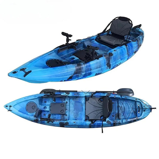 Airo Single Flap Inflatable Pedal Kayak Lightweight Polyethylene HDPE LLDPE Materials for Surfing Diving Water Activities Sport