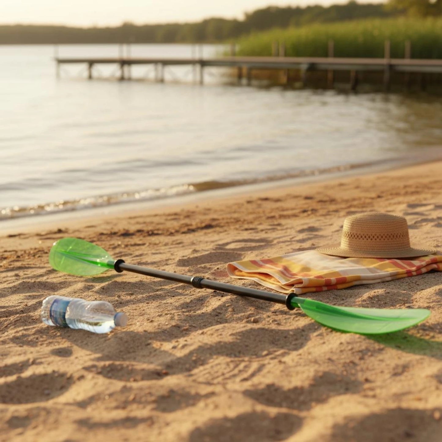 Two-Piece Kayak Paddle High-Strength Adjustable Kayak Paddle Water Sports Gear Corrosion-Resistant Detachable for Kayaking