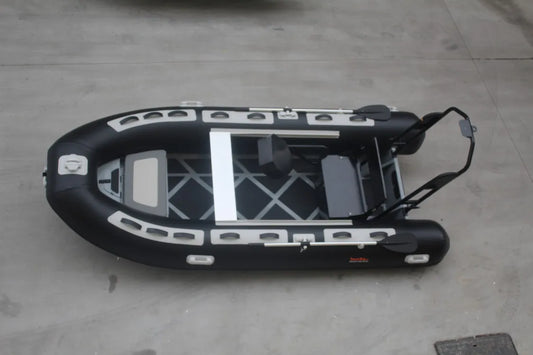 Best Selling Engine Equipt Inflatable Boat 5 Person Rigid Hull Inflatable PVC Rib Fishing Rowing Boat
