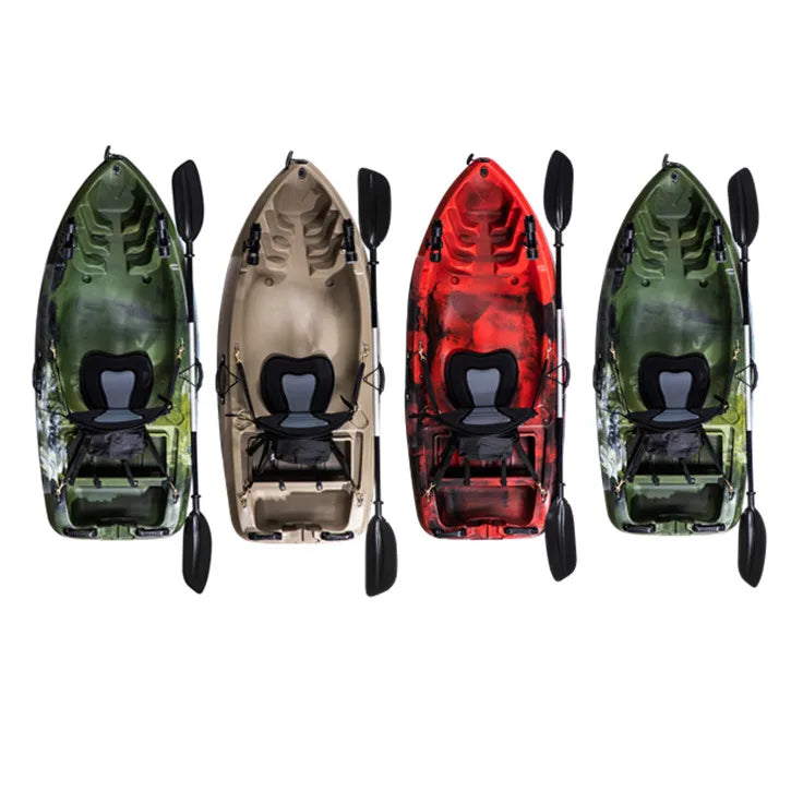 Single Person 2m Boat for Easy Carrying Small Fishing Kayak PE Hull Material for Lakes and Rivers