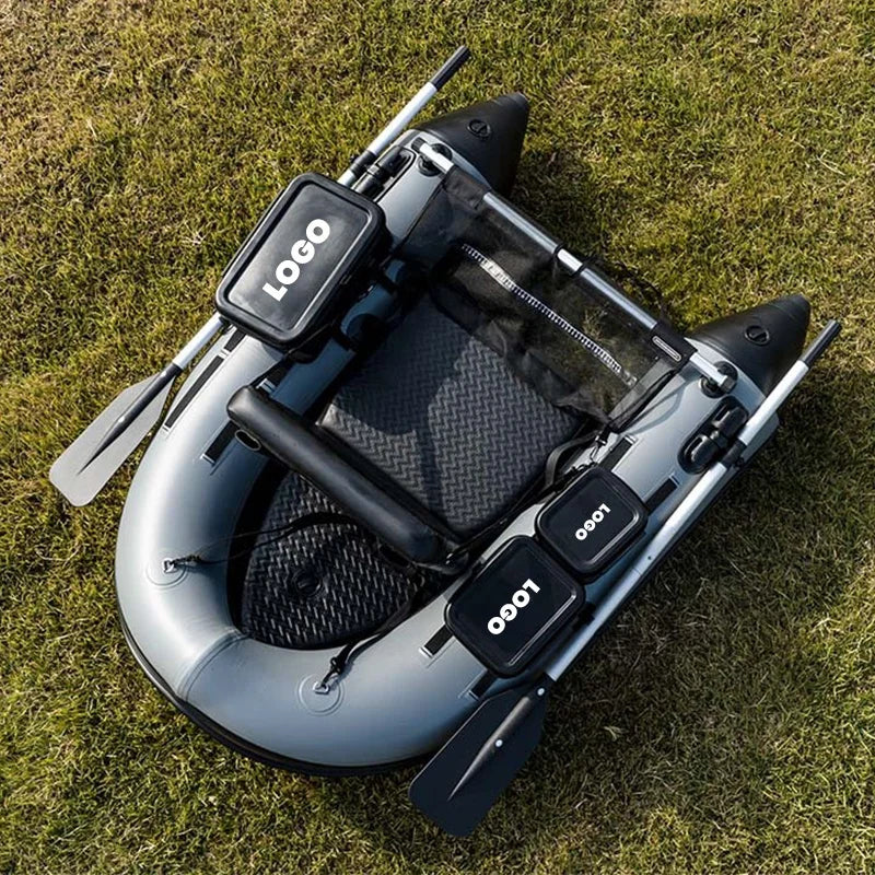 PVC Belly Boat Fishing Float Tube Inflatable Boat With Adjustable Straps/Fish Ruler/Carry Bag