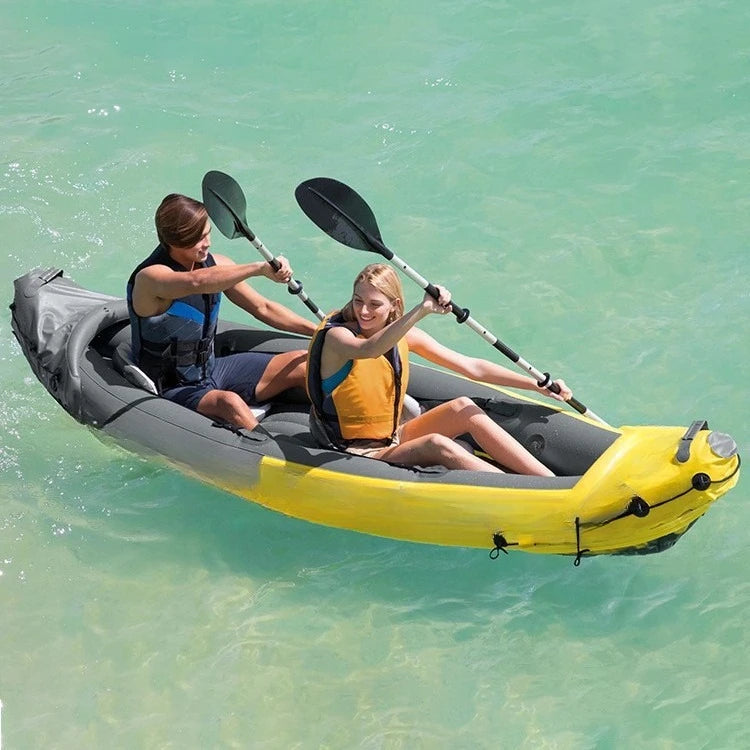 Two-person canoe kayak inflatable boat