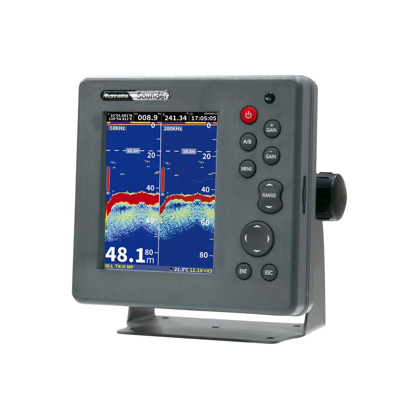 Commercial 6-Inch Depth Sonar for Boats Electronic Fish Detector Device for Commercial Fishing Vessels Ships CCS