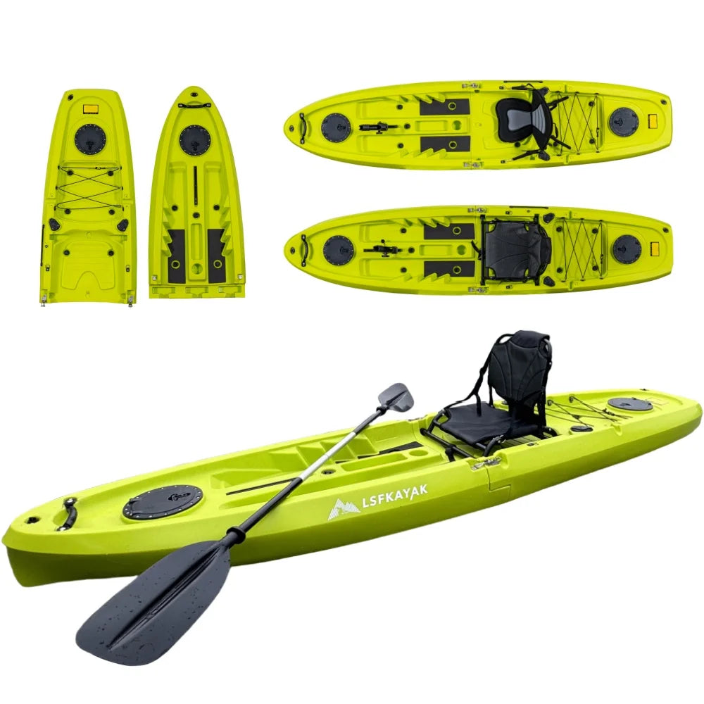 2025 NEW Modular Kayak 11ft Sit on Top Fishing Kayak,Super Lightweight, Paddle Motorized Plastic Kajak