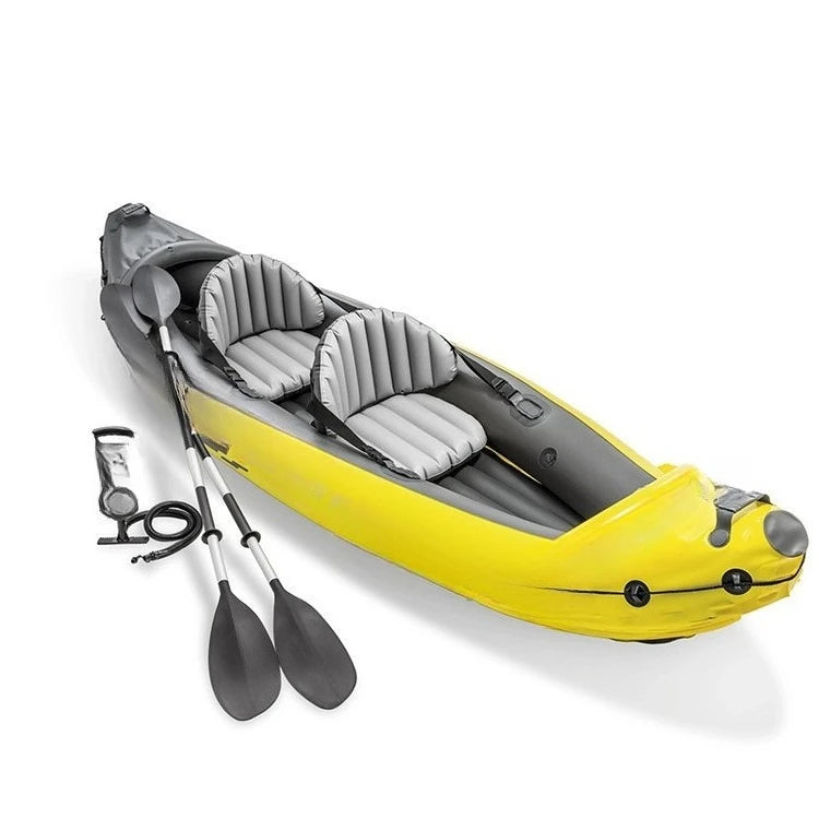 Two-person canoe kayak inflatable boat