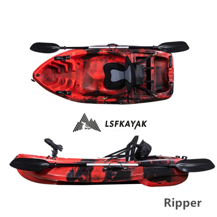 Single Person 2m Boat for Easy Carrying Small Fishing Kayak PE Hull Material for Lakes and Rivers