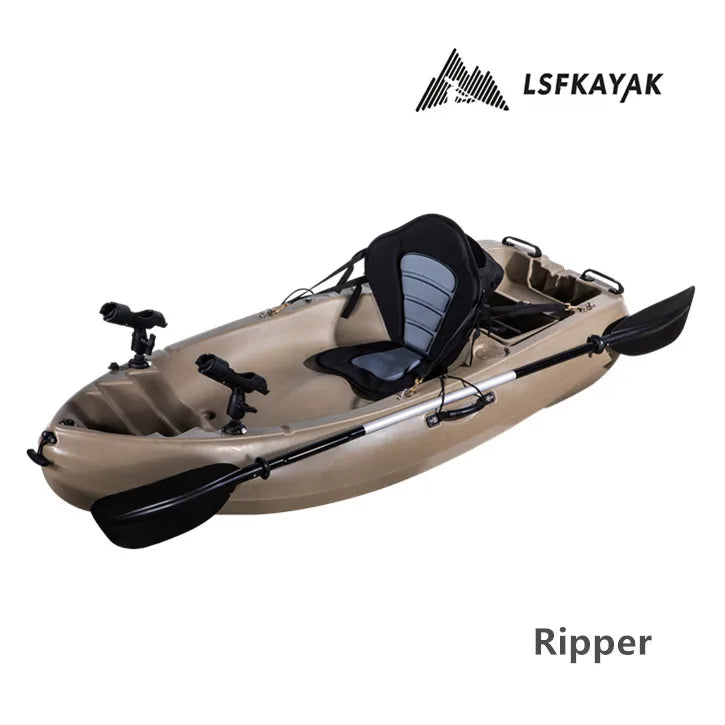 Single Person 2m Boat for Easy Carrying Small Fishing Kayak PE Hull Material for Lakes and Rivers