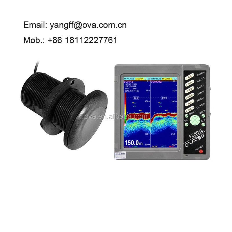 Fishing vessel equipment marine electronics Sonar sea water fishfinder