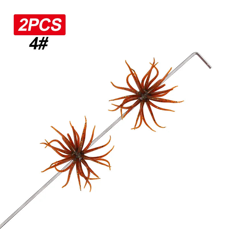 WEIHE 6 Colors soft seaurchin lure Fishing Lure Sea Urchin Lures  Soft Bait