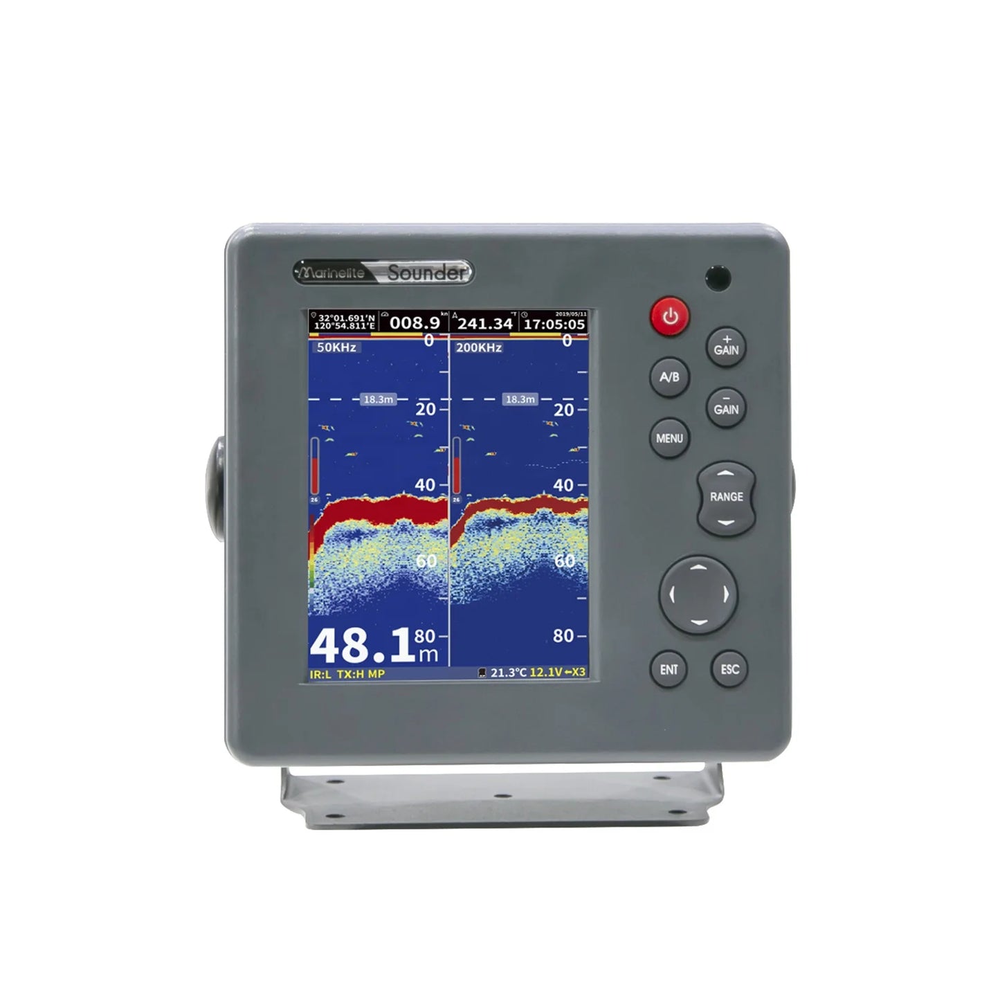 Commercial 6-Inch Depth Sonar for Boats Electronic Fish Detector Device for Commercial Fishing Vessels Ships CCS