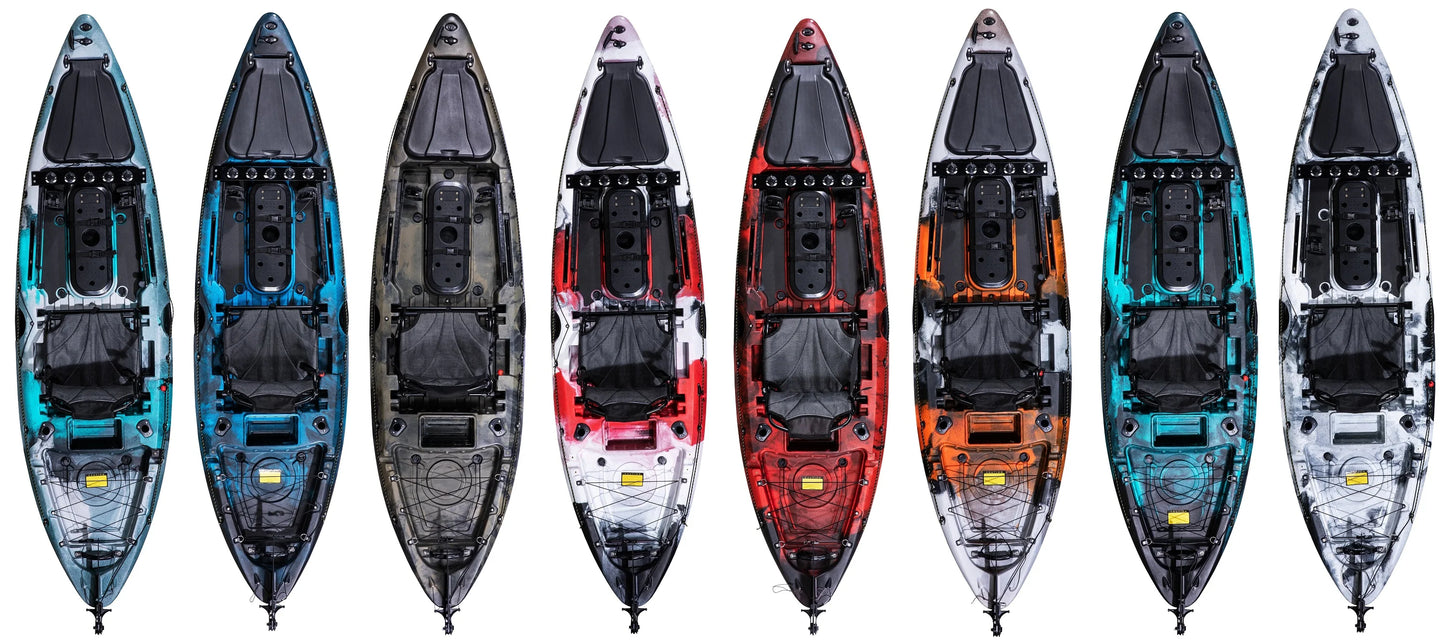 LSF First-class Single Fishing Kayak Plastic Boat Fishing 1 Seats Canoe Kayak Fishing Rod Holders Big Storage Hatch for Angler
