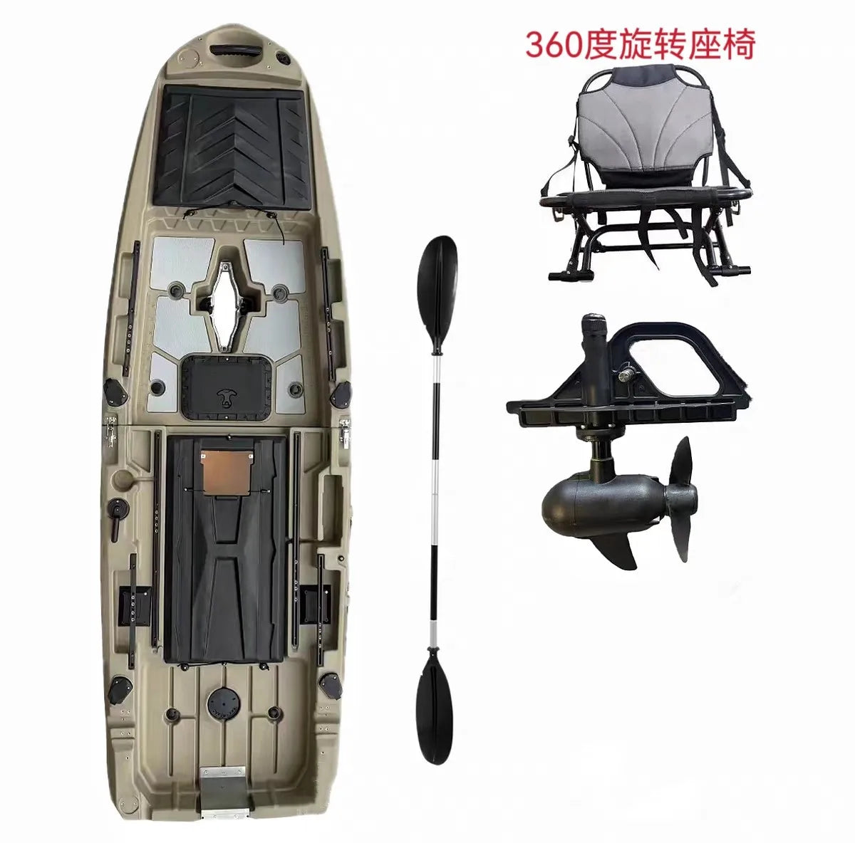 Fishing Kayak Segmented Spliced Angling Boat 2025 New Multi-section Spliced Layak Boat for Bass Mandarin Fish