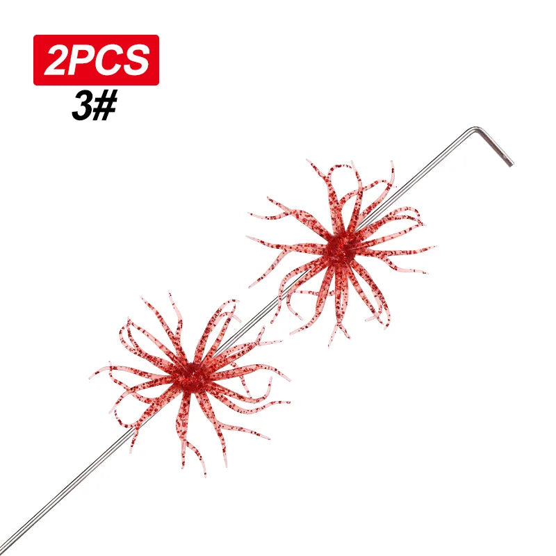 WEIHE 6 Colors soft seaurchin lure Fishing Lure Sea Urchin Lures  Soft Bait