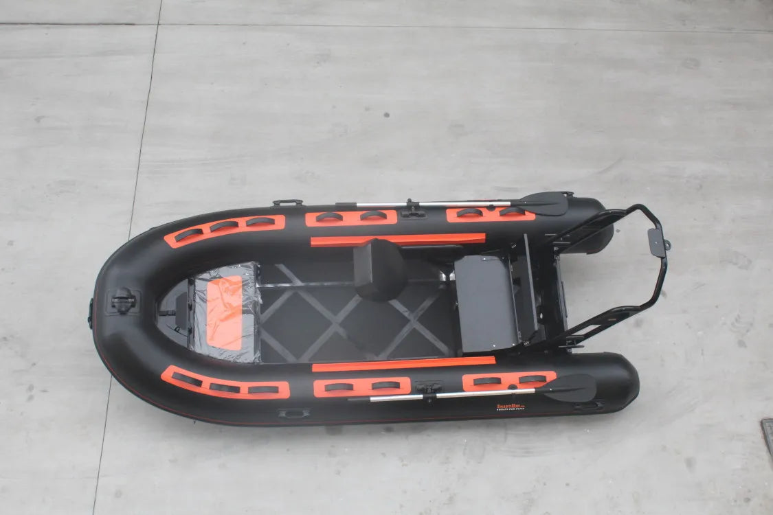Best Selling Engine Equipt Inflatable Boat 5 Person Rigid Hull Inflatable PVC Rib Fishing Rowing Boat
