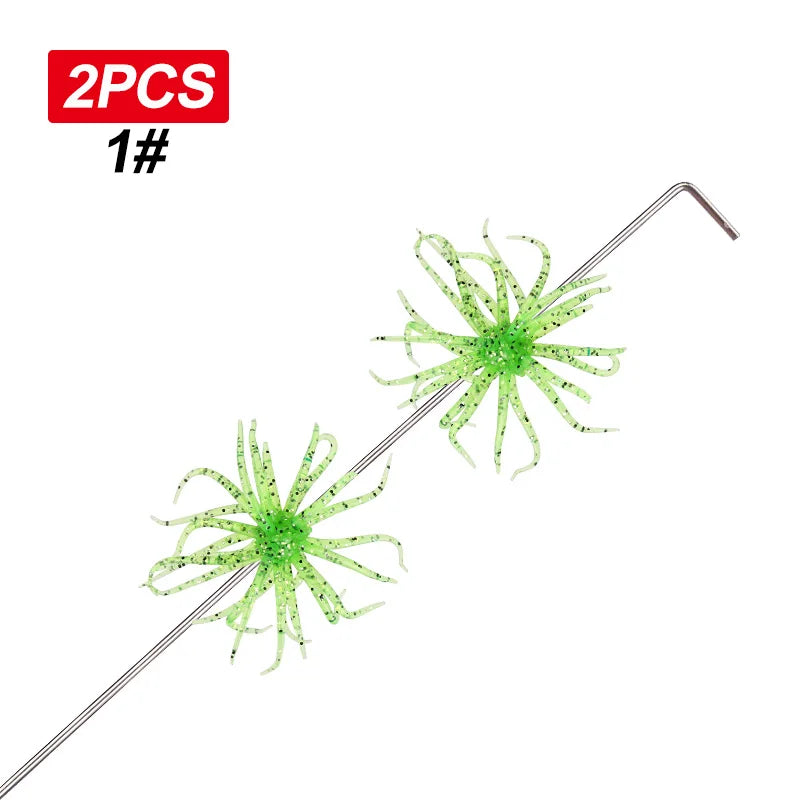 WEIHE 6 Colors soft seaurchin lure Fishing Lure Sea Urchin Lures  Soft Bait