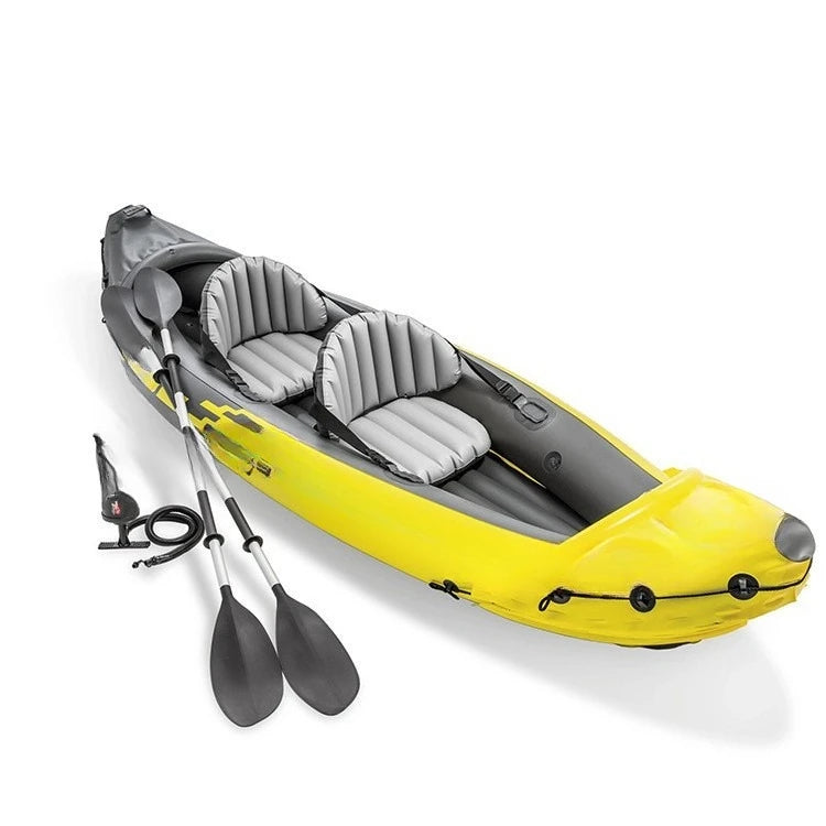 Two-person canoe kayak inflatable boat