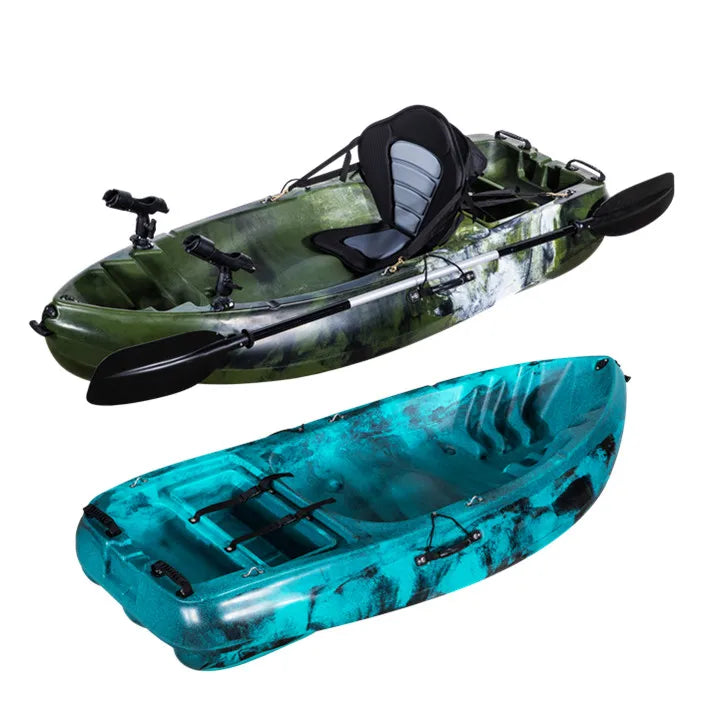 Single Person 2m Boat for Easy Carrying Small Fishing Kayak PE Hull Material for Lakes and Rivers