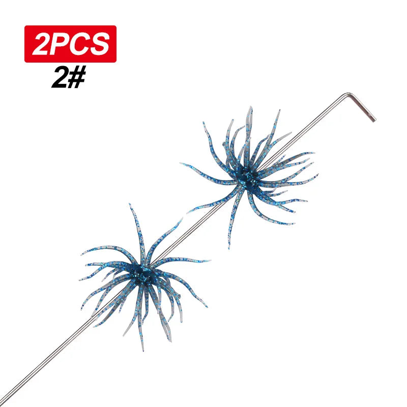 WEIHE 6 Colors soft seaurchin lure Fishing Lure Sea Urchin Lures  Soft Bait